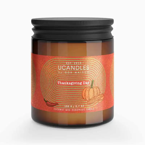 Фото Ароматическая свеча День Благодарения Thanksgiving Day