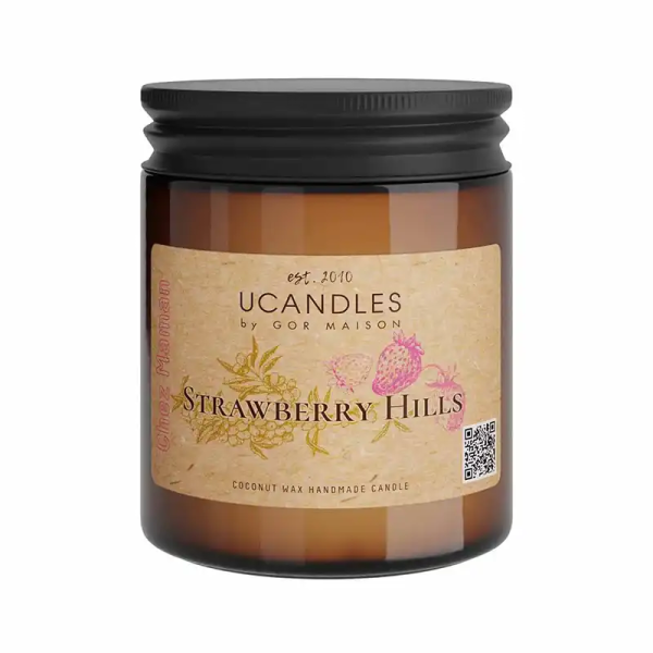 Фото Свеча ароматическая Земляничные Холмы