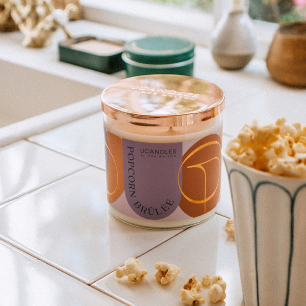 Фото Ароматическая свеча Попкорн Брюле Popcorn Brûlée