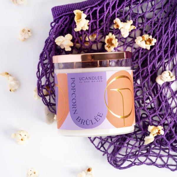 Фото Ароматическая свеча Попкорн Брюле Popcorn Brûlée