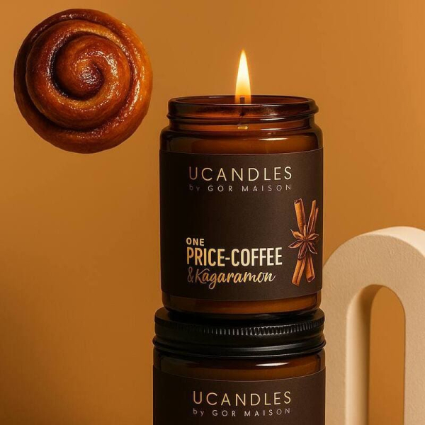 Фото Ароматическая свеча Булочка с Корицей