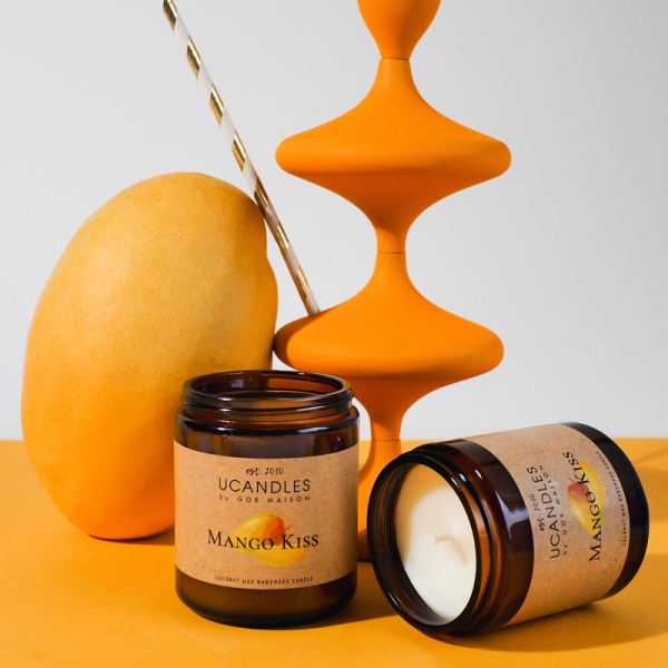 Фото Свеча ароматическая Поцелуй Манго