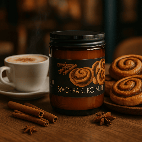 Фото Ароматическая свеча Булочка с Корицей