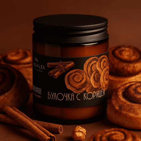 Фото Ароматическая свеча Булочка с Корицей