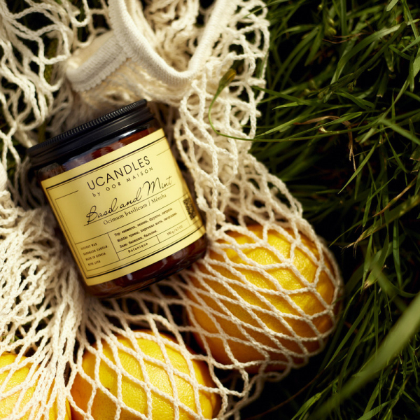 Фото Свеча ароматическая Базилик и Мята