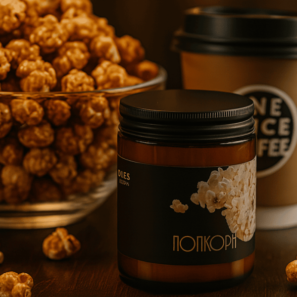 Фото Ароматическая свеча Попкорн
