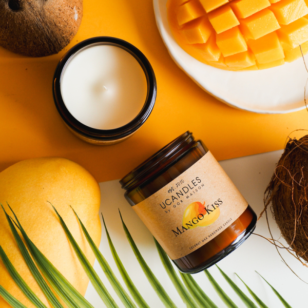 Фото Свеча ароматическая Поцелуй Манго